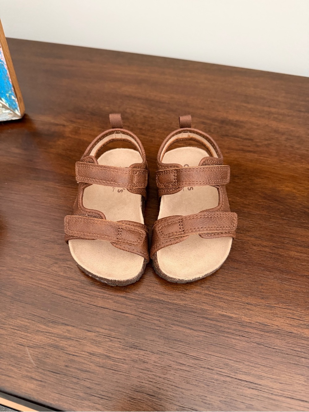 Carter's Brown Double-Strap Kids Sandals
